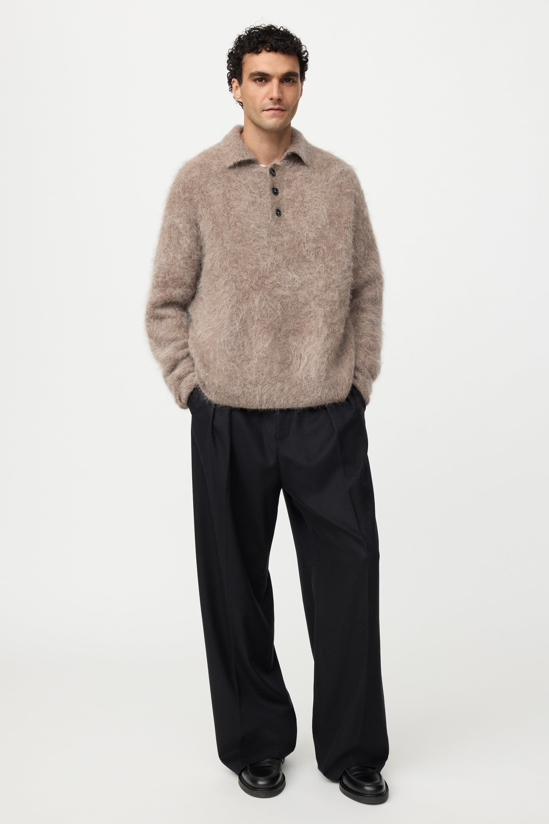 Men's alpaca polo shirt 4