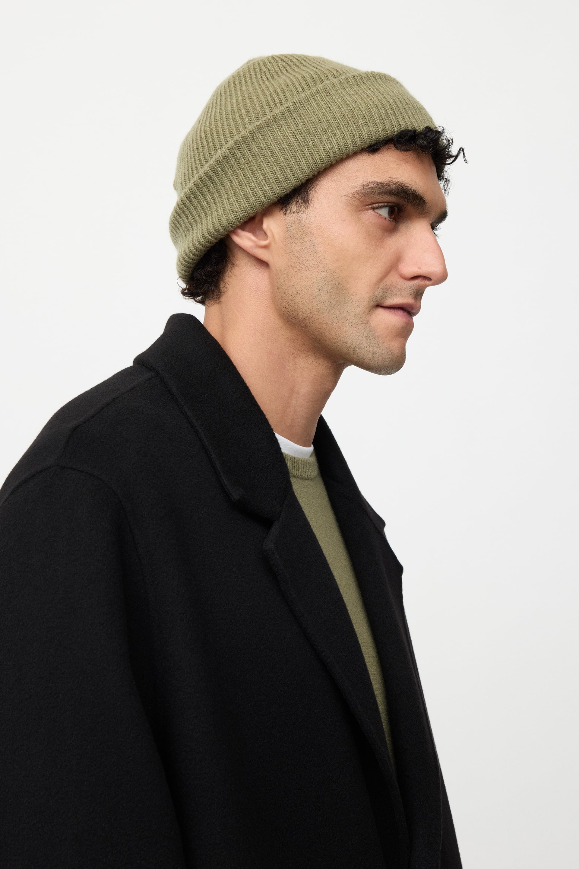 Men's ribbed beanie 0